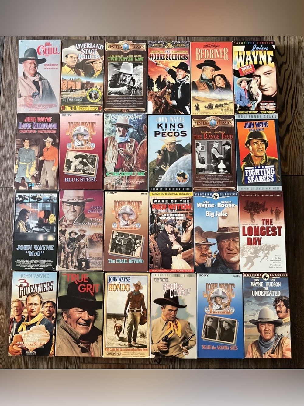 John Wayne VHS Movies